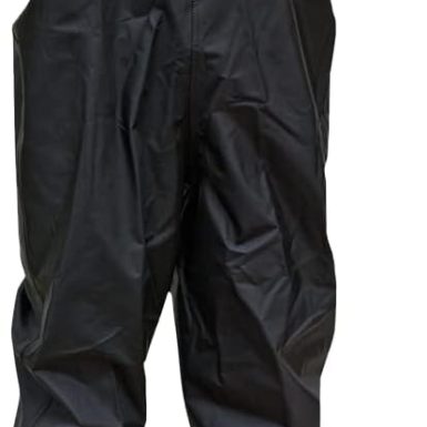Ironwear 9272 Black Chest Waders | 100% Waterproof | PVC with Nylon Uppers | Treaded Soles & Steel Toe